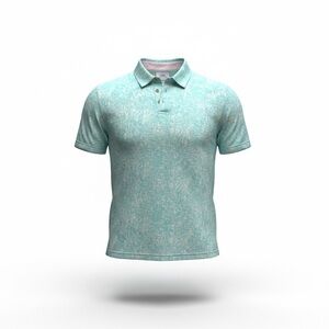 Izod Saltwater Men's Short Sleeve Polo Shirt SZ XL Relaxed Classics Floral/Palm